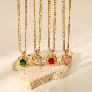Oval Pendant Necklace
